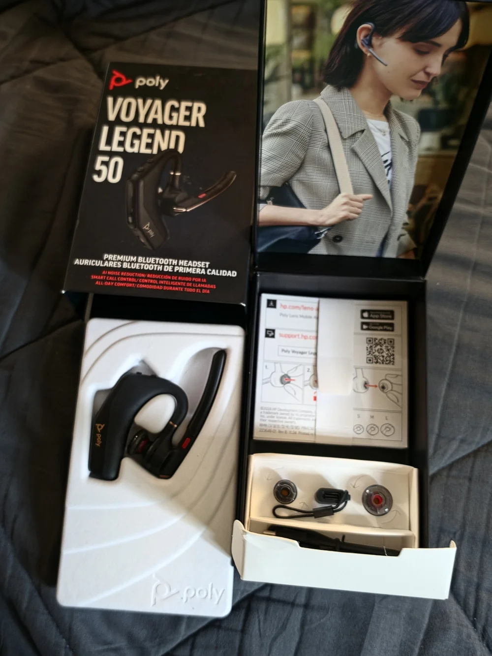 POL Voyager Legend 50 Black Bluetooth Headset